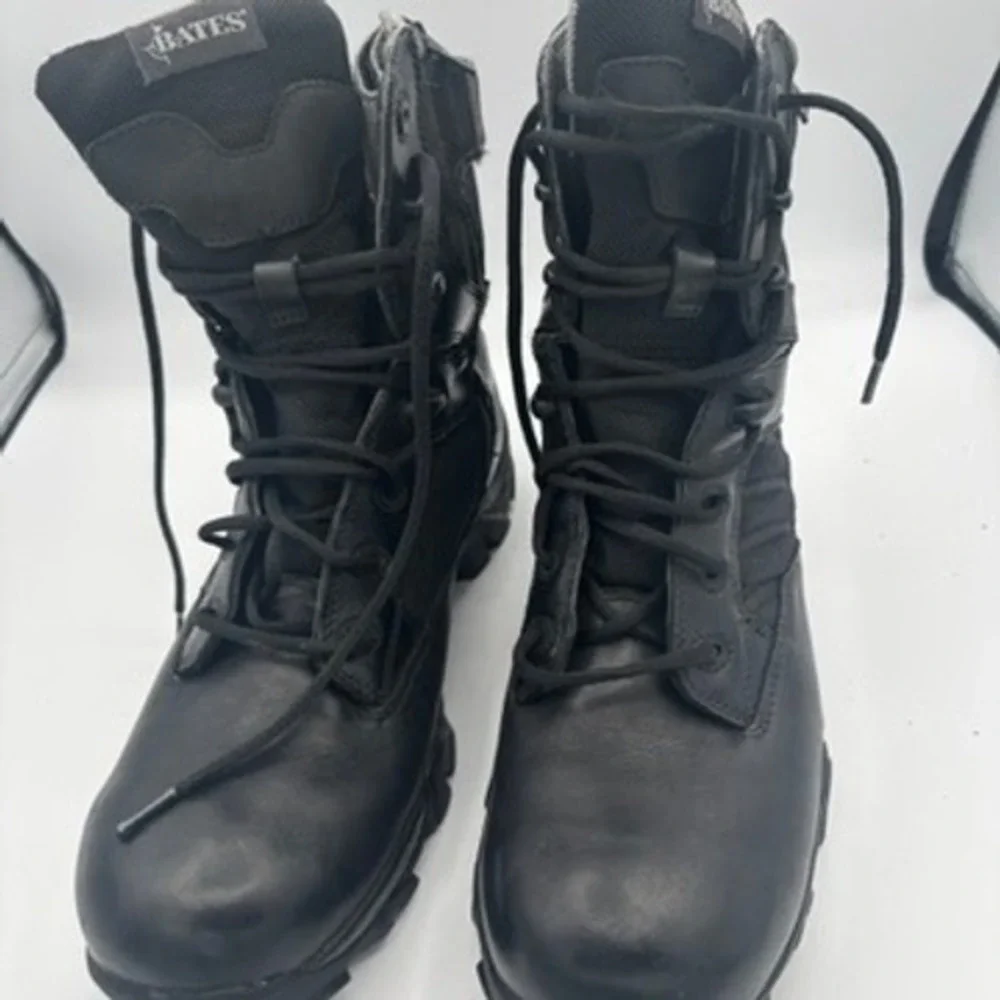 Bates Tactical Boots Mens Sz 12 Black GORE-TEX Side Zip Combat Work
